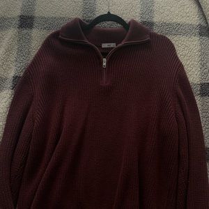 Aritzia TNA Quarter Zip Oversized Sweater